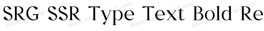 SRG SSR Type Text Bold Regular字体转换